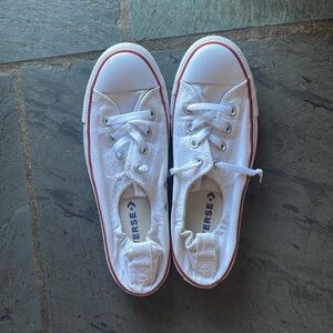 White Chuck Taylor Converse size 10